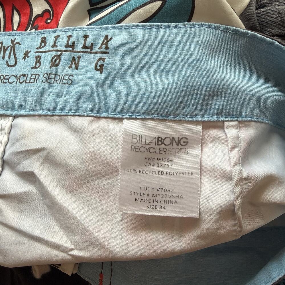 Andy Davis x Billabong Mens Size 34 Swim Trunks Board Shorts Graphic Colorful - Picture 3 of 10